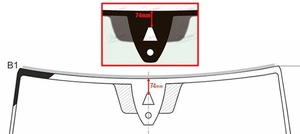 VW PASSAT B8 4D SAL/5D EST 2020-Стекло ветровое Зеленое + Кам -ДД-VIN от AGC