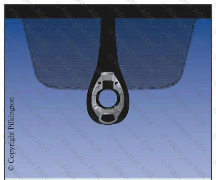 VOLKSWAGEN POLO V 3D/5D ХБ 2015- Стекло лобовое акустическое зеленое, ДД, Vin от AGC