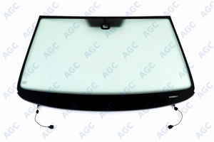 Лобовое стекло для VOLKSWAGEN PASSAT B6 2005- зеленое, полный обогрев, крепление датчика дождя, VIN окно