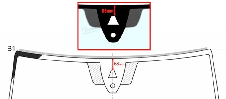 VW PASSAT B8 4D SAL/5D EST 2019-Стекло ветровое Зеленое + Шумоизоляция -Кам -ДД-VIN-Инкапс-изм камеры от Оригинал